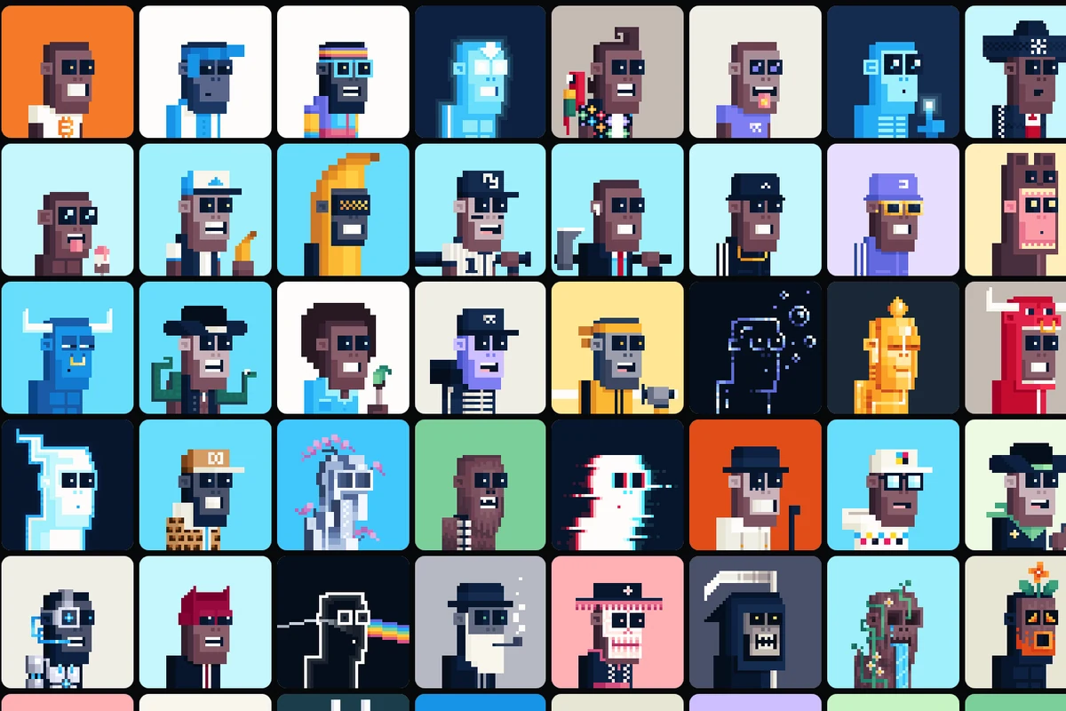 A grid of pixel Ordinals ready to be warped in the Ordinals Warper
